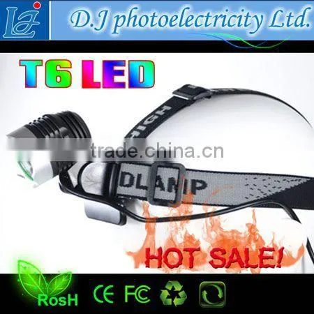 Led Headlight Bulb LED T6 Bicycle Headlight Rechargeable Brightness