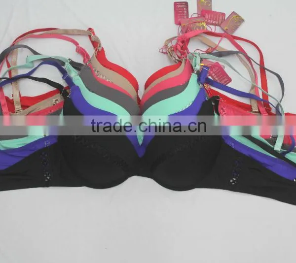 Stylish Satin Tape Ladies Push Up Xxx Sexy Bra photo-3
