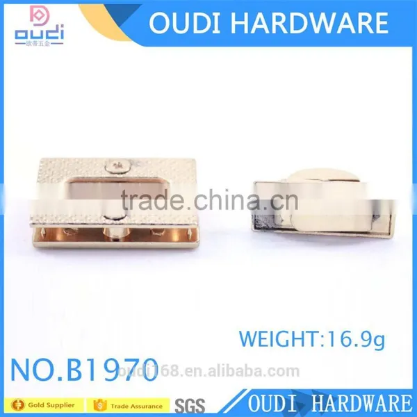 New Design Company Requare Own Zinc Alloy Custom Square Handbag Lock photo-5
