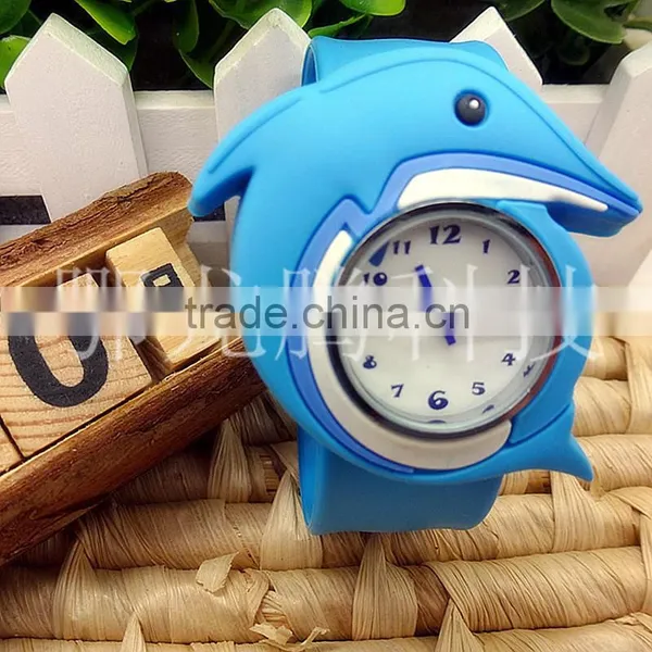 Ocean Animals Dolphine Cartoon Snap Quartz Watches for Kids Aquarium Animals photo-3