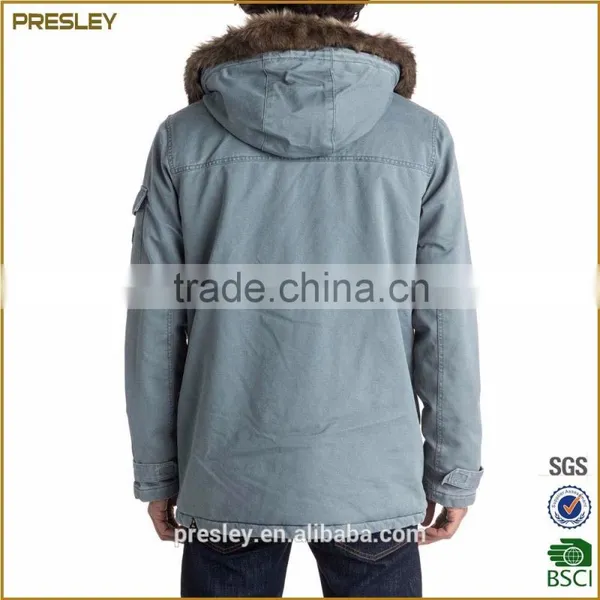 2016 China Manufacturers Custom High Quality Fashion Men Winter Overhead Coat Outdoor Jacket photo-3