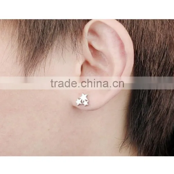 2016 Hotlife Wholesale Men's Accessories Latest Simple Style Group Star Stud Earring photo-5