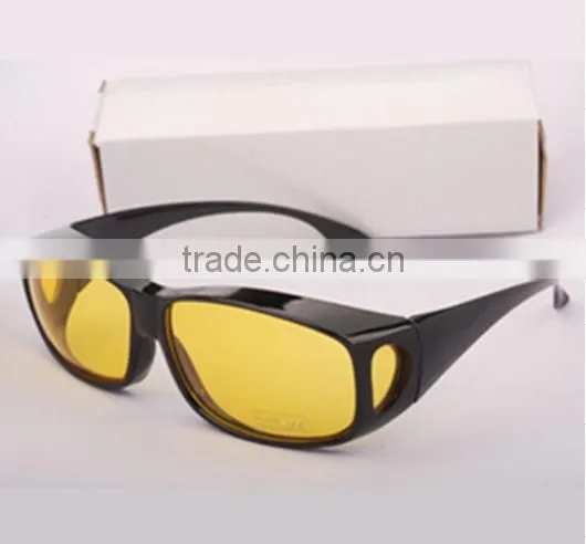 Солнечные очки Sun glass HD Vison черного или желтого цвета для женщин с поляризацией