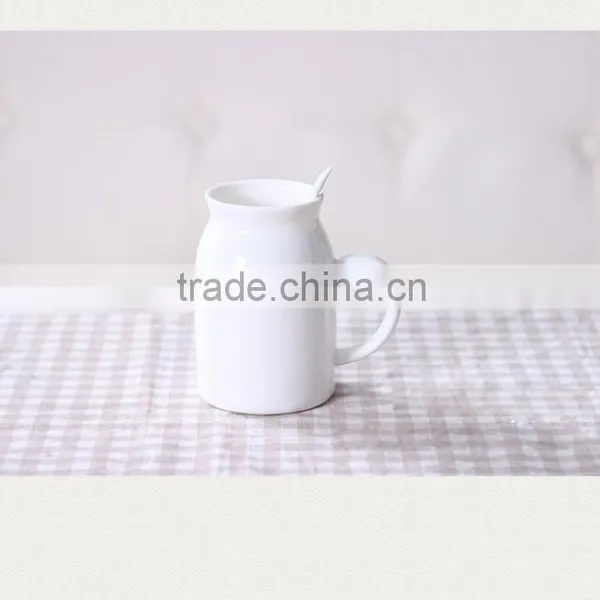 Personalized Ceramic White Mug for Milk photo-3