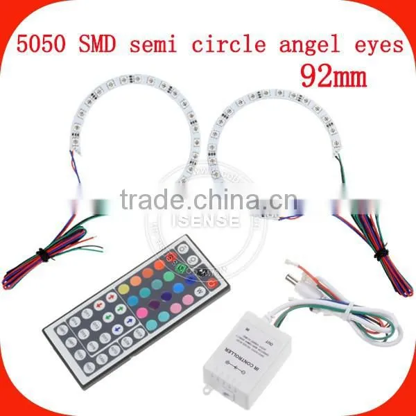 DC12v Epistar Chips 5050 Smd White PCB Semi Circle 104mm Angel Eyes LED Auto Parts Accessories for vw photo-3