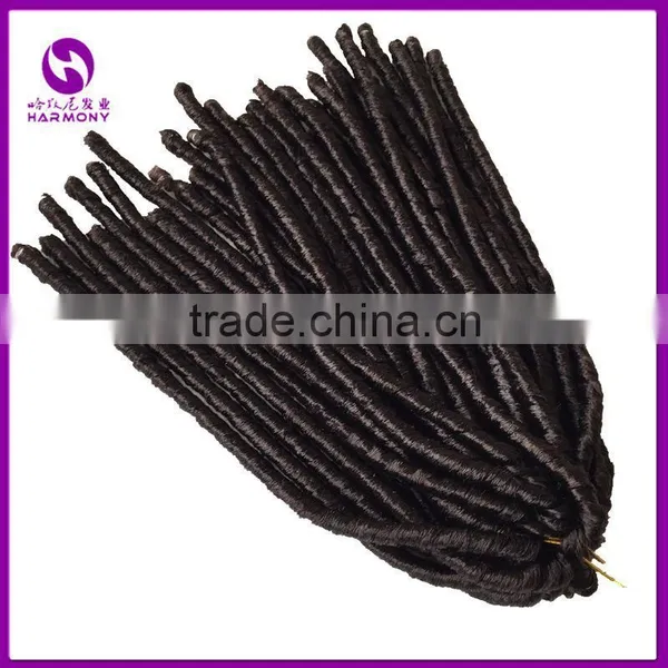 Wholesale 8 Colors Optional 110g 18" Crochet Twist Braids Ebony Synthetic Braiding Hair Soft Dreadlocks Hair Extensions photo-5
