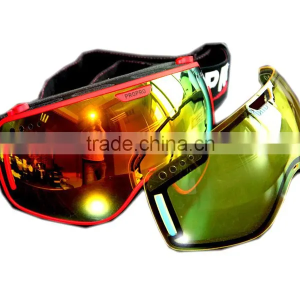 Unisex Adults Detachable Lens and Super Big Spherical REVO Goggles Snowmobile Ski Sunglasses & Snowboard Goggles photo-3