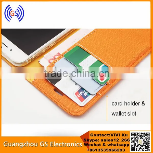 Card Holder+Wallet Plain Colorful Leather Flip Case For Huawei Ascend G700 photo-3