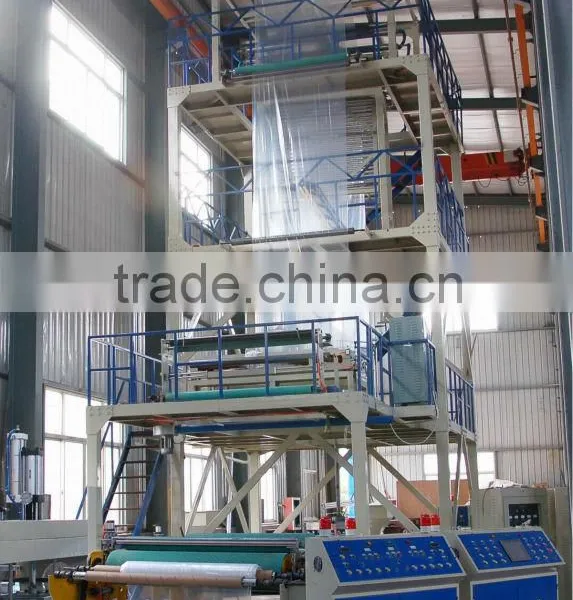 China Best Selling UTOPLAS Brand Three Layer pe Co-extrusion Film Blowing Machine