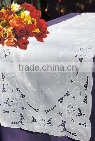 Vintage Hand Embroidered Tray Cloth photo-4