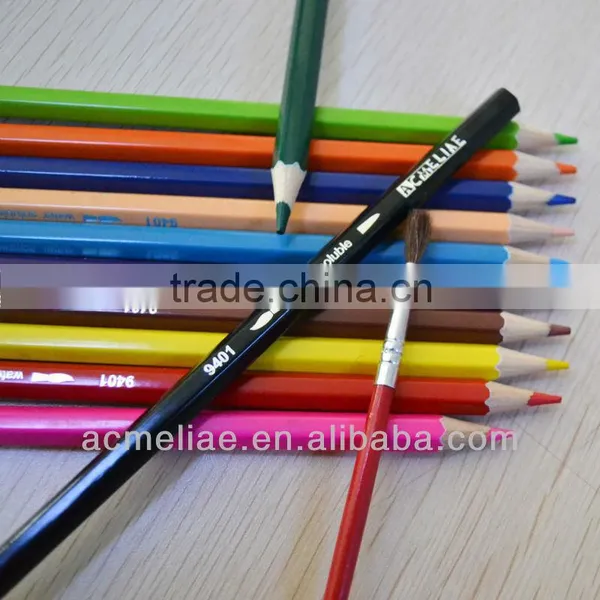 7" Standard Size Hexagonal Shape High Quality 3.0mm Water Color Lead Water Soluble Color Pencil photo-3