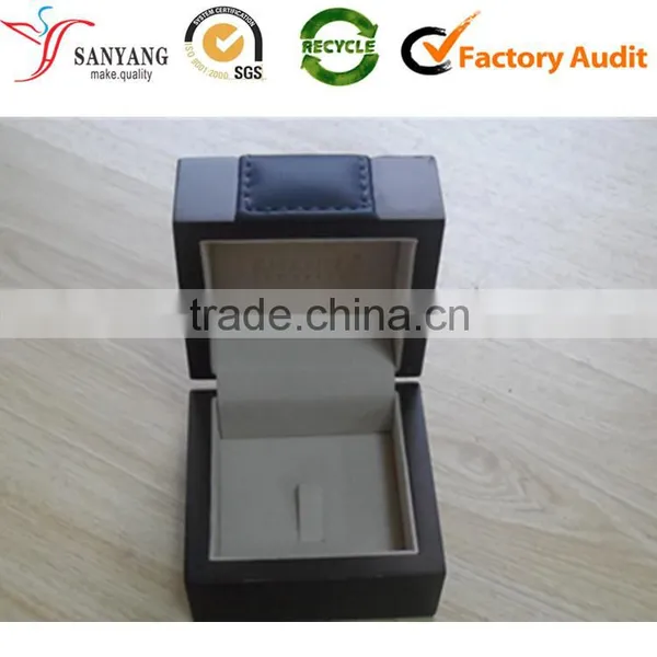 Leather jewelry packing box leather box for ring