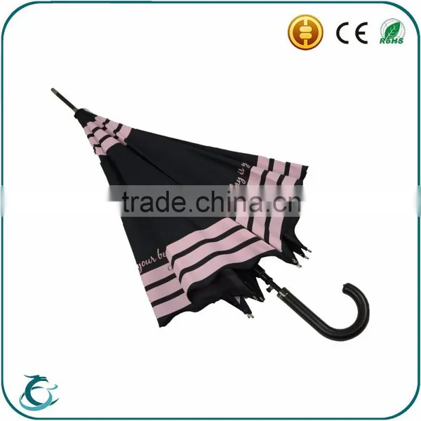 Manufacturer Wholesale Customized Wave Edge Straight Umbrella for Lady photo-5