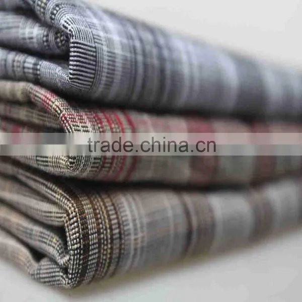 Cotton Check Shirt Fabric Plaid Fabric Poly Cotton Twill Fabric Upholstery Fabric