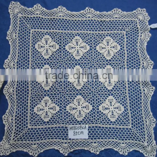 Hand Knit Crocheted Table Cloth photo-2