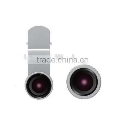 3 in 1 Phone Clip Lens Kit Universally Compatible With Other Smartphones: Fish-Eye + Wide Angle + Macro Lens Clip photo-2