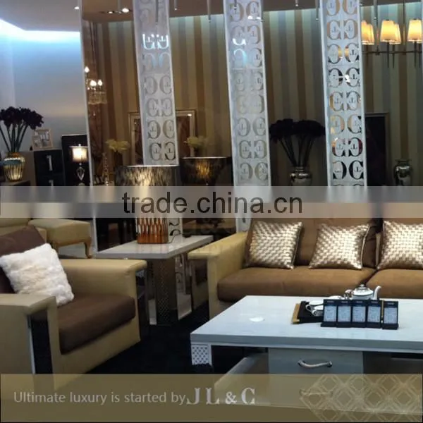 JT21-05 Rectangular Coffee Table Starry Hollow Pattern Stainless Steel-JL&C Luxury Home Furniture photo-3
