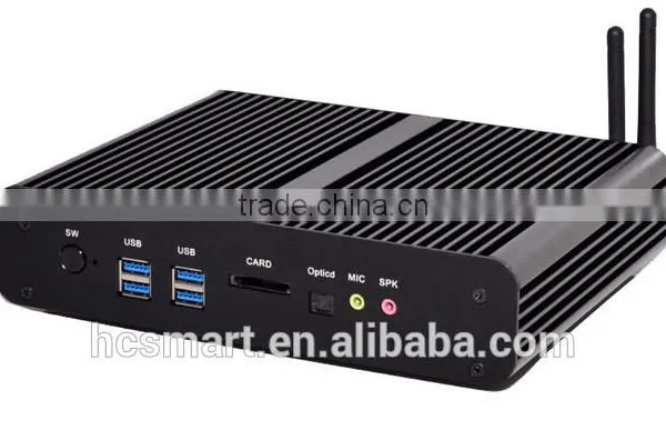 Intel X86 I7 4560U Fanless IPC Industrial Embedded Cheap Computer Dual HD Display