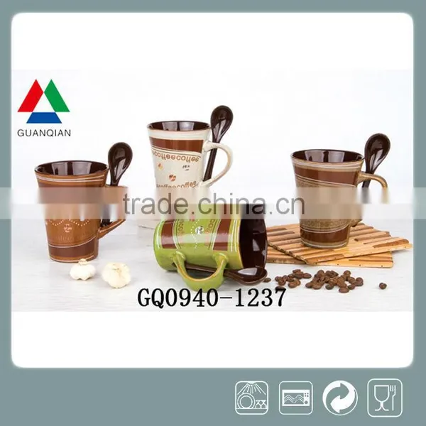 12oz Ceramic Coffee Mugs With Logo