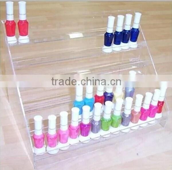 Lucite Acrylic Bottle Display Rack Cosmetic Bottle Organizer
