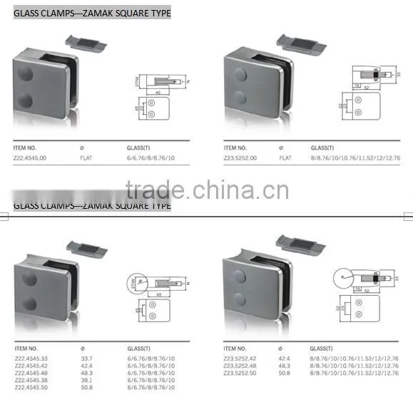 Outdoor Inox Satin Glass Fixing Balustrade photo-2