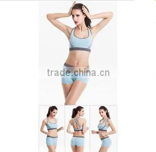 Quick-dry Sports Bra Set Shakeproof Ladies Running Fitness Vest Wireless Running Bra Yoga Sport Bra Sexy Womens Tracksuits Set photo-6