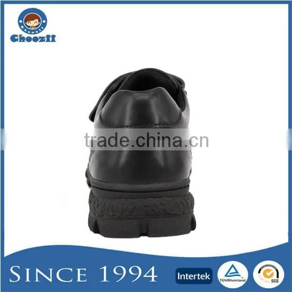 Guangzhou Customized Boys Microfiber Leather No Brand Name Sport School Shoes Without Lace photo-4