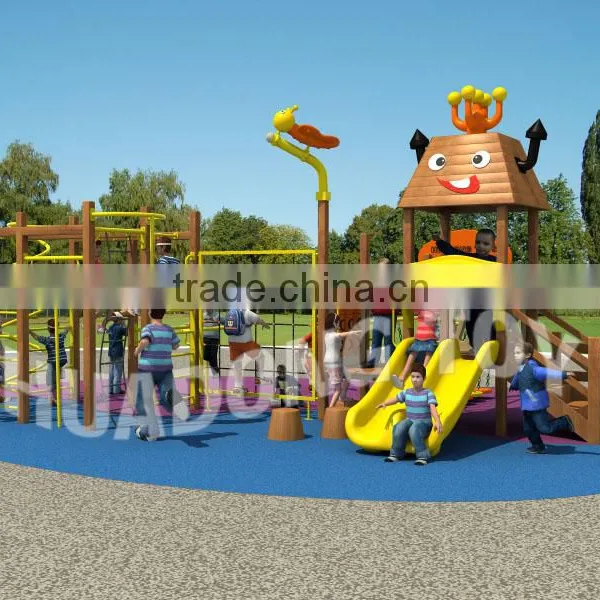 Playschool Outdoor Equipment Playground Wooden Slide for Children photo-2