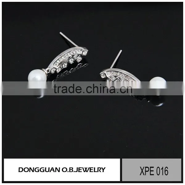 Fake White Gold Silver Jewelry Gift for Girlfriend/imitation Pearl Jewelry photo-4