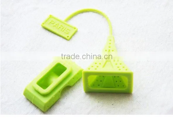 Mini Eiffel Tower Design Infuser Filter Spoon Silione Tea Strainer photo-3