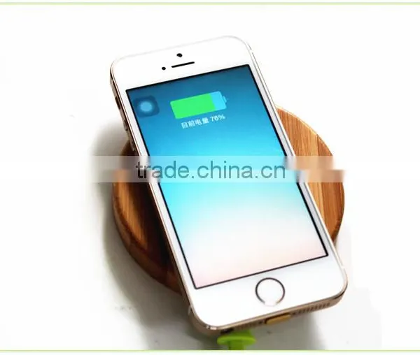 High Quality Bamboo Wood Fanasy Wireless Charger for Samsung S6 Wireless Charger photo-2