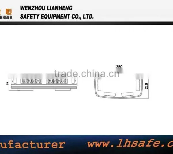 Amber Flashing Warning Light Emergency Car Magnetic Mount Mini Roof Light Bar TBD8180XA photo-6
