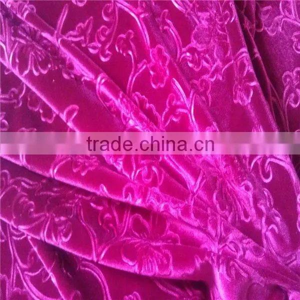 High Quality Embossed Velvet Uphostery Fabric