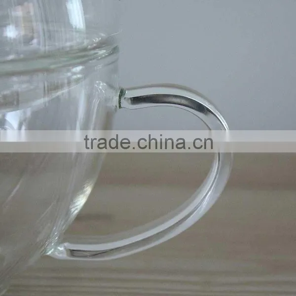 Wholesale 400ml Pyrex Glass Teapot With Bow and Tray High Borosilicate Glassware N6381 photo-4