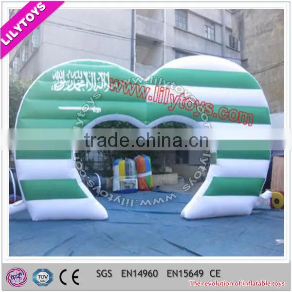 Beautiful Golden Decoration Wedding Arch, Inflatable Wedding Door, CE Passed Inflatable Arch photo-2