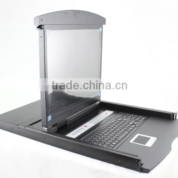 Rackmount 1u KVM LCD Keyboard Video Mouse LCD photo-4
