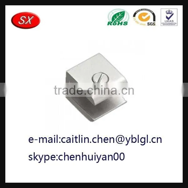 Square Shape 90 Degree Stainless Steel Glass Clamp Bracket for 6-10mm Glass photo-4