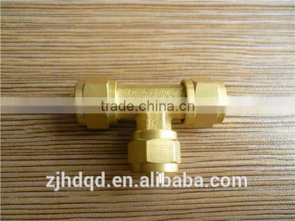 High Quality Tee Three Ways Hose Quick Cross And Compression *6 *8 *10 photo-5