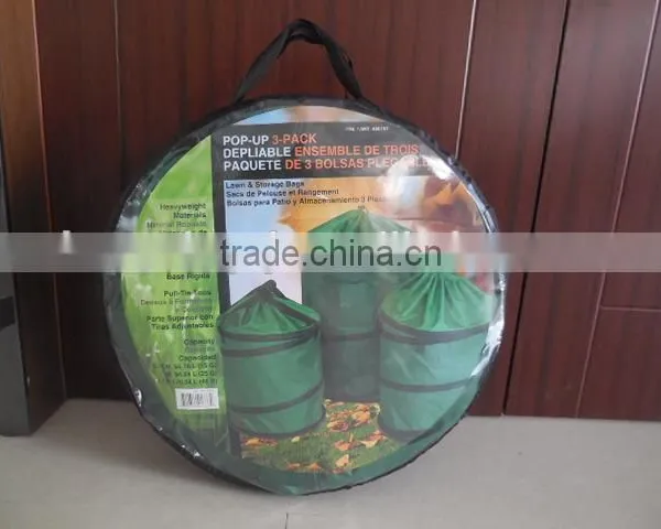 Green Heavy Pop up Garden Bag With Plastic Bottom photo-4