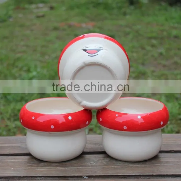 Cute Garden Decor Small Ceramic Smiling Face Planters photo-3