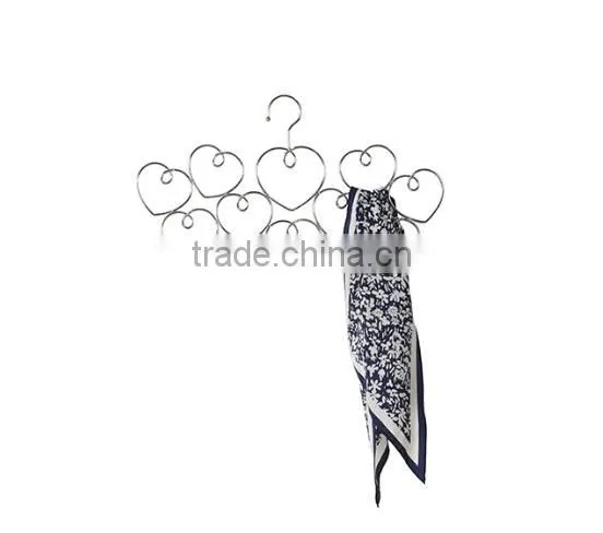 10-loop Belt Tie Bra Scarf Hanger and Multi-Purpose Closet Space Saving Organizer Holder, Chrome photo-3