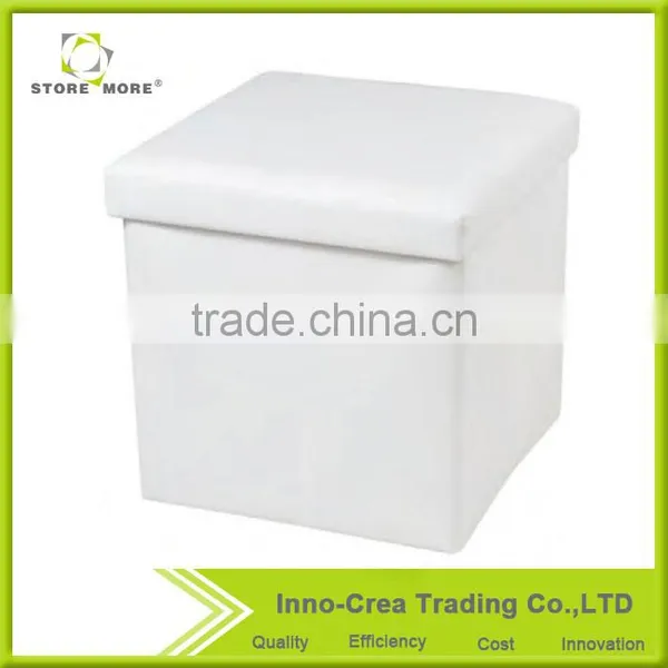 Wholesale Durable Colourful Folding Pu Leather Ottoman photo-2