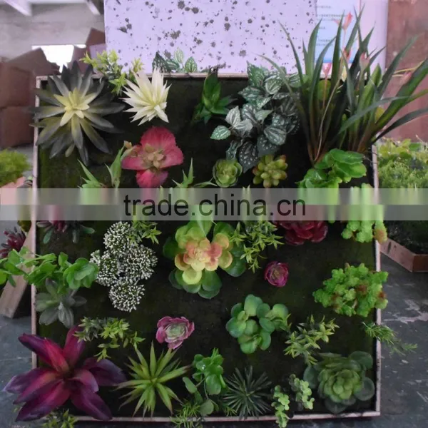 SJ4001205 Fake Wall Decorative With Artifiical Plant photo-2