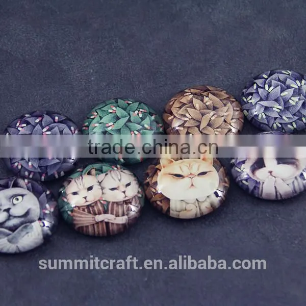 Round Shape Animal Crystal Fridge Magnets Glass Magnet photo-3