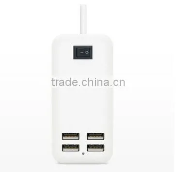 4 Usb Charger Desktop Socket 5V 30w USB CHARGER With AC Cablle Usa Cable uk Cable eu Cable Aus Cable photo-2