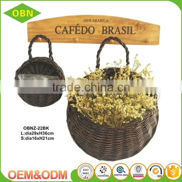 Handmade Hanging Garden Flower Basket With Plastic Liner photo-4