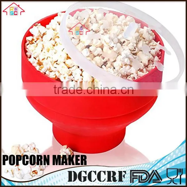NBRSC Collapsible Microwave Silicone Popcorn Popper Maker With Handle photo-2
