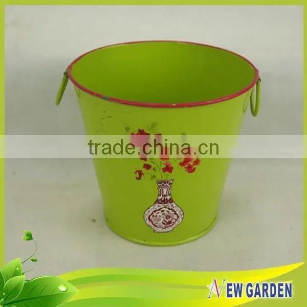 High Grade Colorful Watering Can Decorative Metal Plant Pots Indoor photo-6