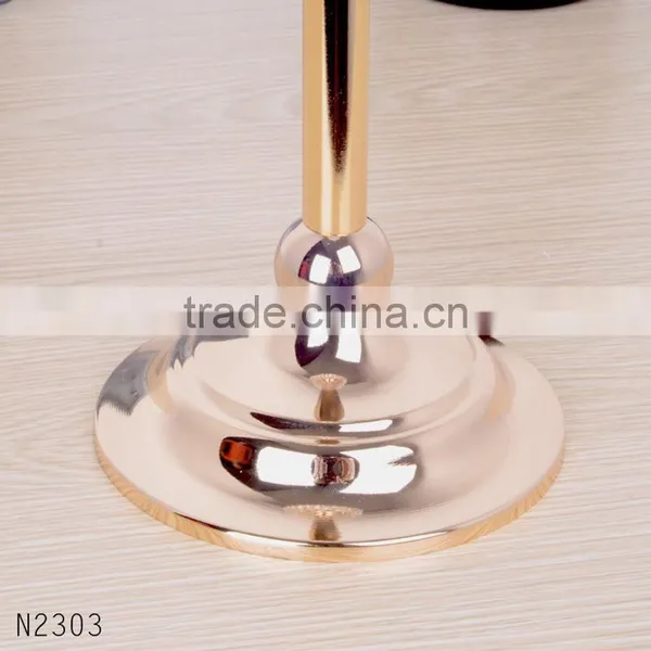 2016 New Design Morning Glory Crystal Candlestick Metal Plated Candle Holder Home Decoration photo-6