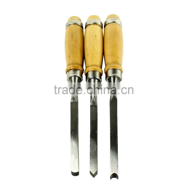 12 Piece Wood Carving Hand Chisel Tool Set Professional Woodworking Gouges Steel photo-4